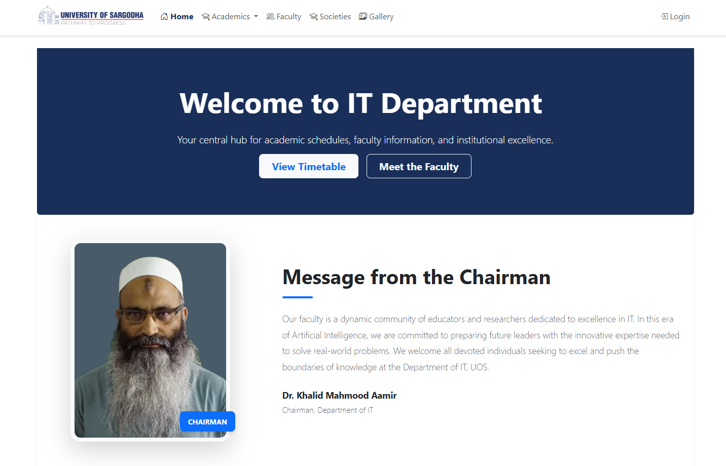 IT Department Portal